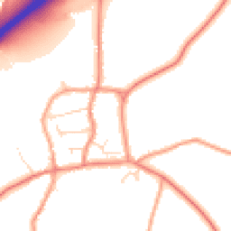 Daytime road noise heatmap for LE65 1WR