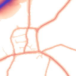 Daytime road noise heatmap for LE65 1WS