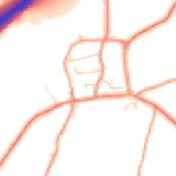 Daytime road noise heatmap for LE65 1WT