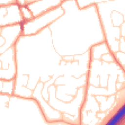 Daytime road noise heatmap for LE65 1WX