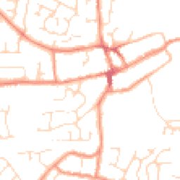 Daytime road noise heatmap for LE65 2FG