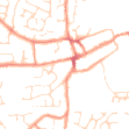 Daytime road noise heatmap for LE65 2FW