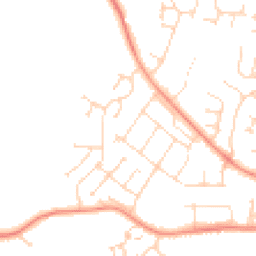 Daytime road noise heatmap for LE65 2LA
