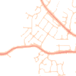 Daytime road noise heatmap for LE65 2LB
