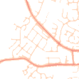 Daytime road noise heatmap for LE65 2LD