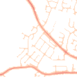 Daytime road noise heatmap for LE65 2LZ