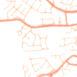 Daytime road noise heatmap for LE65 2NF