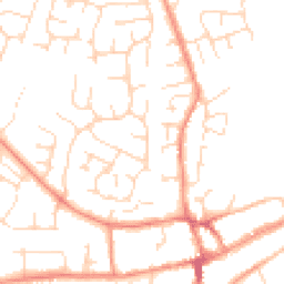 Daytime road noise heatmap for LE65 2QQ