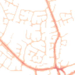 Daytime road noise heatmap for LE65 2QS