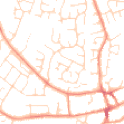 Daytime road noise heatmap for LE65 2QY