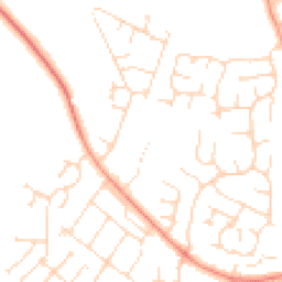 Daytime road noise heatmap for LE65 2RF