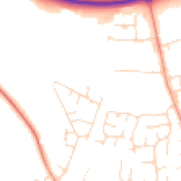 Daytime road noise heatmap for LE65 2RN