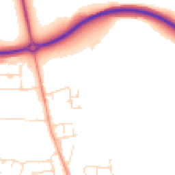 Daytime road noise heatmap for LE65 2UL