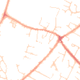 Daytime road noise heatmap for LE7 1FZ