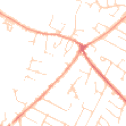 Daytime road noise heatmap for LE7 1GG