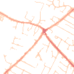 Daytime road noise heatmap for LE7 1GW