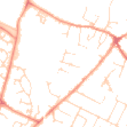 Daytime road noise heatmap for LE7 1HF