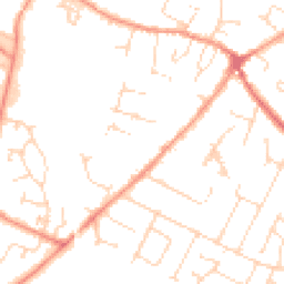 Daytime road noise heatmap for LE7 1HL