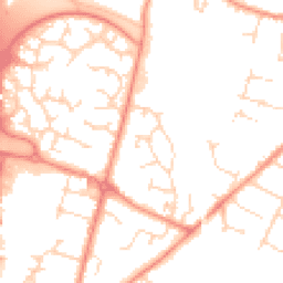 Daytime road noise heatmap for LE7 1HY