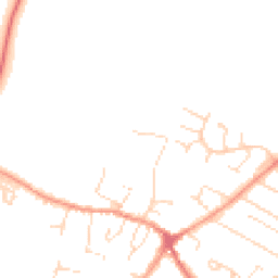Daytime road noise heatmap for LE7 1JB
