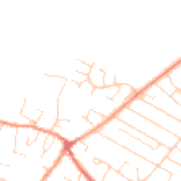 Daytime road noise heatmap for LE7 1LT