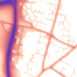 Daytime road noise heatmap for LE7 1NA