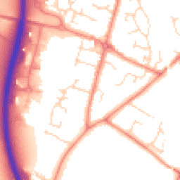 Daytime road noise heatmap for LE7 1NF