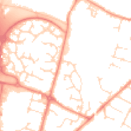 Daytime road noise heatmap for LE7 1NU