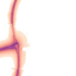 Night-time road noise heatmap for LE7 1XA
