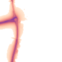 Night-time road noise heatmap for LE7 1YG