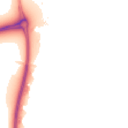 Night-time road noise heatmap for LE7 1YL