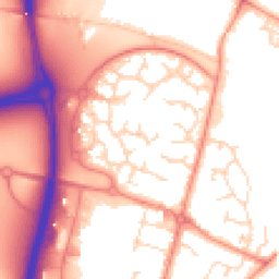 Daytime road noise heatmap for LE7 1YT