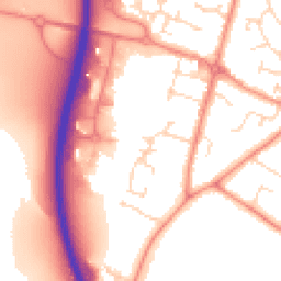 Daytime road noise heatmap for LE7 1ZF