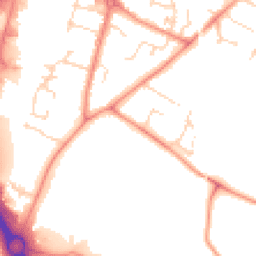 Daytime road noise heatmap for LE7 2BA