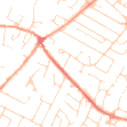 Daytime road noise heatmap for LE7 2DE