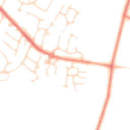 Daytime road noise heatmap for LE7 2DT