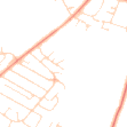 Daytime road noise heatmap for LE7 2FG