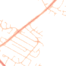 Daytime road noise heatmap for LE7 2FN