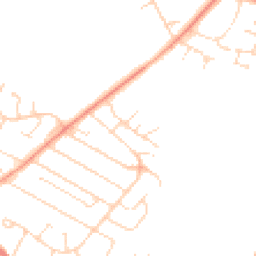 Daytime road noise heatmap for LE7 2FR