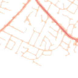 Daytime road noise heatmap for LE7 2JF
