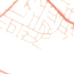 Daytime road noise heatmap for LE7 2PR