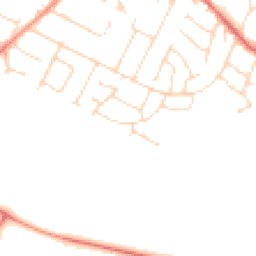Daytime road noise heatmap for LE7 2PS