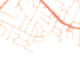 Daytime road noise heatmap for LE7 2PT