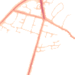 Daytime road noise heatmap for LE7 3FE