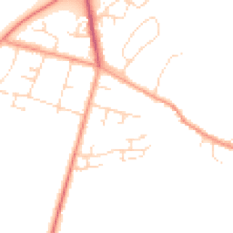 Daytime road noise heatmap for LE7 3FH