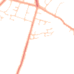 Daytime road noise heatmap for LE7 3GD