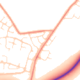 Daytime road noise heatmap for LE7 3QU