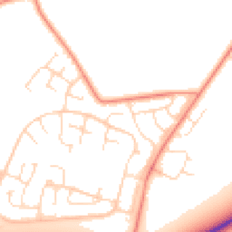 Daytime road noise heatmap for LE7 3QZ