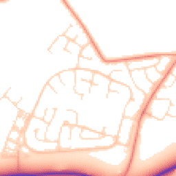 Daytime road noise heatmap for LE7 3XS