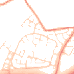 Daytime road noise heatmap for LE7 3XT